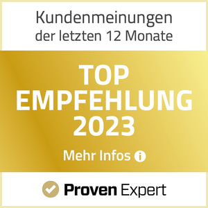 TOP Empfehlung ProvenExpert 2023